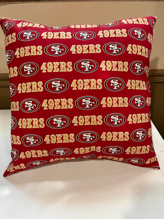 SF 49'ers Modern Cotton Pillow Cover