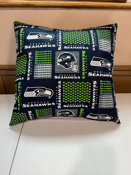 Seahawks Square Cotton Pillow Cover
